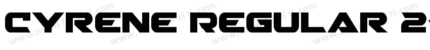 Cyrene Regular 2字体转换
